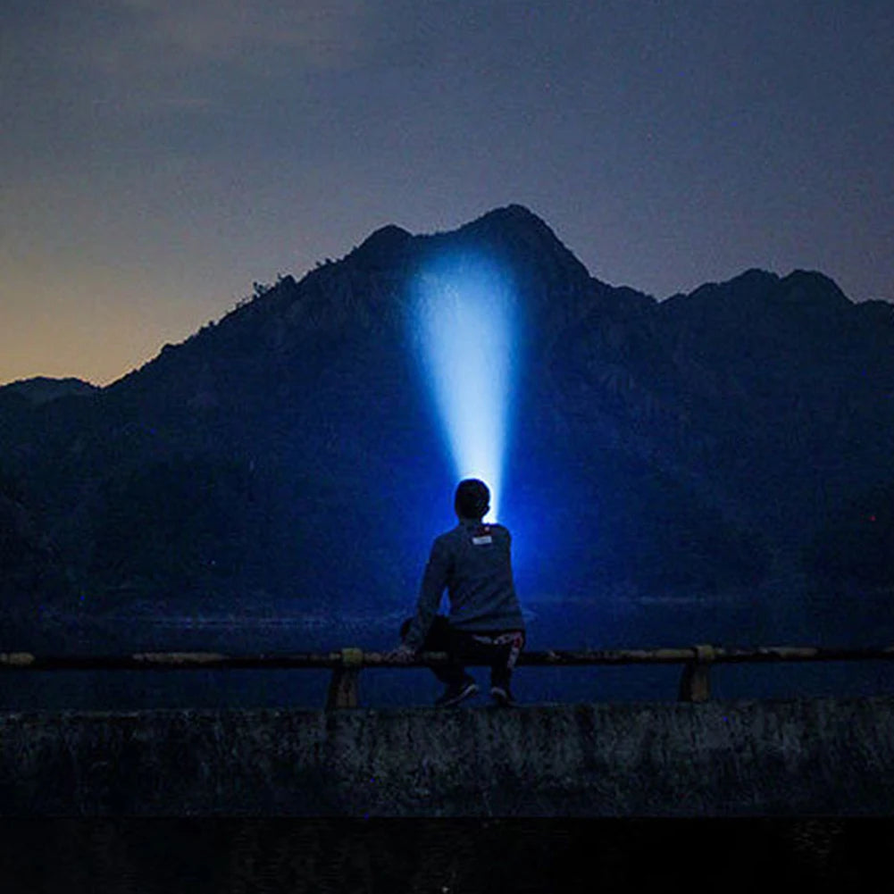 LED Flashlight Multifunctional Waterproof Handheld Spotlight USB Charging Service Work Light Power Display for Outdoor Equipment