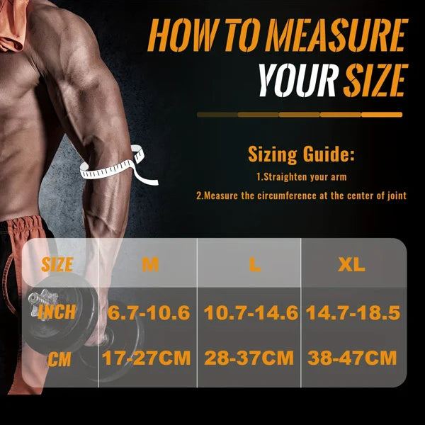 Elbow compression sleeve (1 pair)-prevents and restores tendonitis support for weight liftin