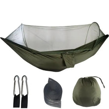 Load image into Gallery viewer, Outdoor Camping Hammock With Mosquito Net Lightweight Hanging Hammocks High Strength Parachute Fabric Hanging Bed Net 250x120cm
