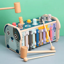 Load image into Gallery viewer, Montessori Wooden Percussion Instrument Toy | Drum Bench &amp; Number Sorting Maze | Children&#39;s Music and MathEnlightenment
