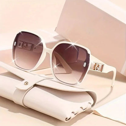 Sunglasses for Women High-end UV Resistant Sunglasses Large Frame Round Face Slim Sunscreen Sunglasses Fashion Accessories 2025