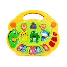 Load image into Gallery viewer, Kids Cartoon Piano Keyboard Game with Animal Sounds Flashing Light Music Baby Instrument Music Toys Educational Toys Kids Gifts
