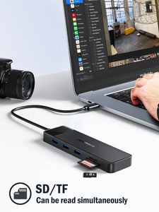 Lemorele USB-C Hub 10Ports Docking Station USB Type C to Dual HDMI 4K 30Hz VGA USB 3.0 Adapter PD100W SD Card Reader for MacBook