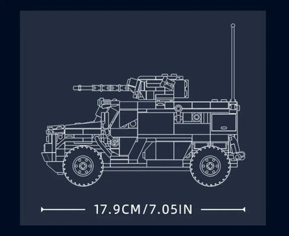 519PCS Typhoon VDVS Assault Armored Vehicle Building Blocks Model with Mini Figures Creative Play Toy Gift for Kids Collectors