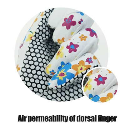 1Pair Golf Gloves for Women PU Leather Soft Fit Sport Grip Durable Gloves Anti-skid Breathable Sports Gloves