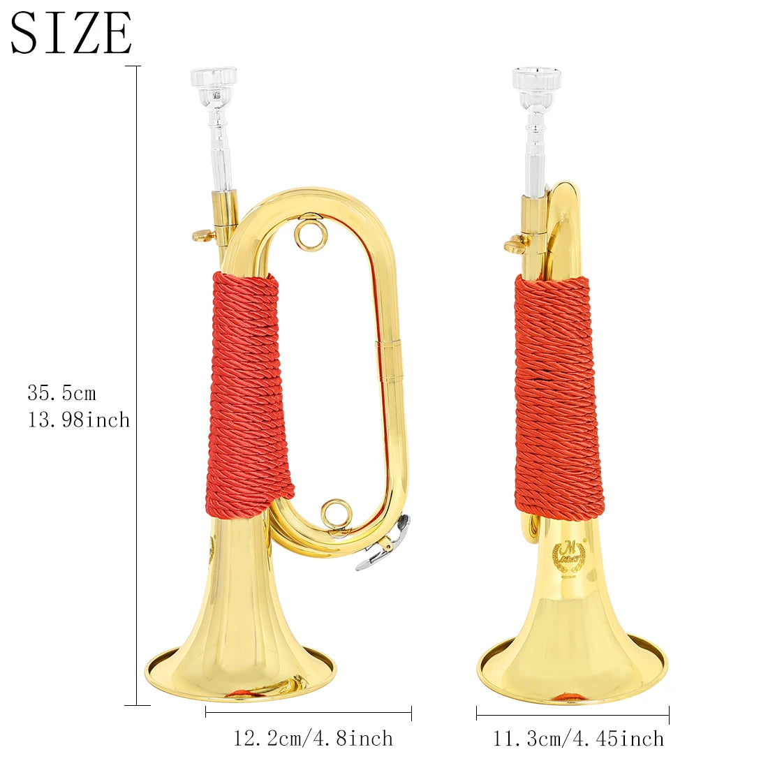 MBAT Tuba Spanish Sound Pure And High-Quality Brass BugleThick Copper Tube Brass Instrument Suitable For Beginners&Performers