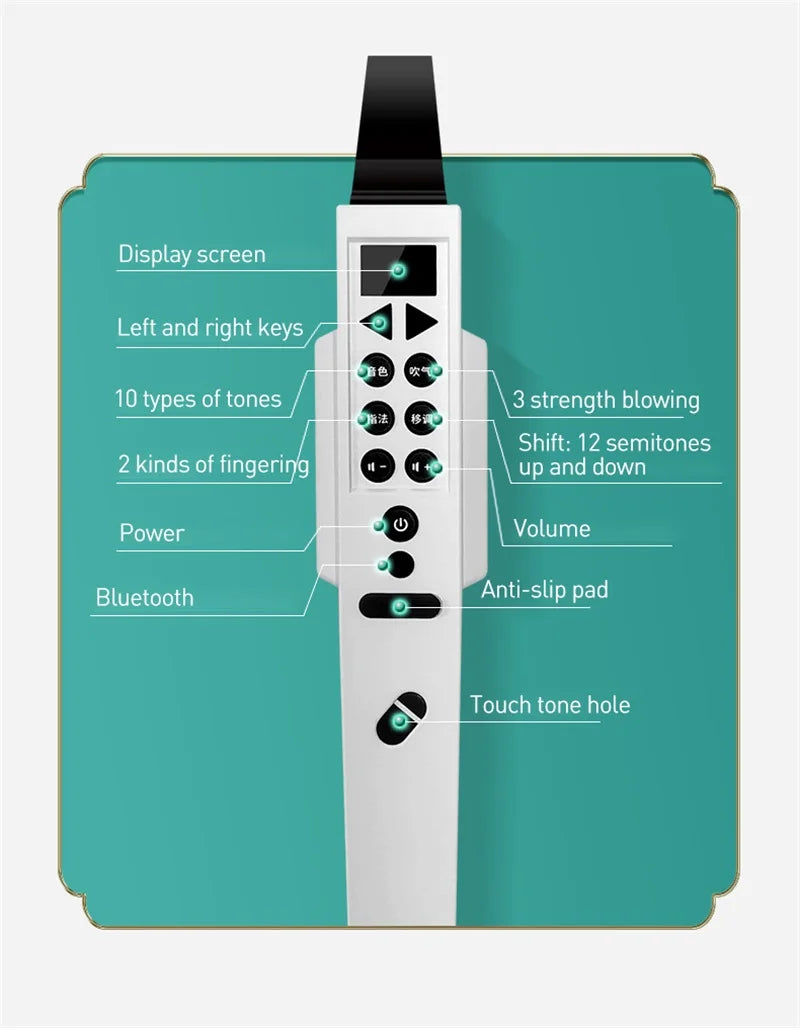 Pocket Saxophone Wind Instrument Mini Digital Electronic Wind Instrument For Imitation Of Various Musical Instrument Sounds