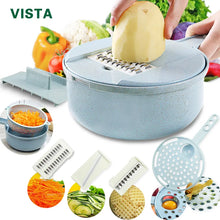 Load image into Gallery viewer, Vegetable Chopper Multifunctional Grater Cutter Kitchen Accessories Manual Fruit Slicer Potatos Shredders Cheese Onions Slicers
