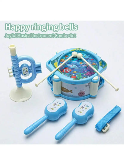 6-piece set of children's musical instrument toys, suitable for indoor and outdoor children's music practice toys