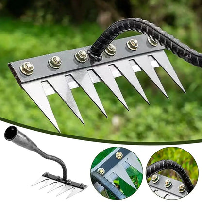 5/6/7/8 Garden Hoe Weeding Tool Digging Wild Vegetables Weeding Loosening Soil Agricultural Farm Tools Menggang Rake
