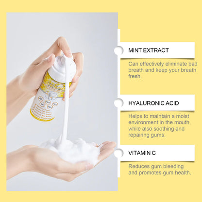 Teeth Cleansing Mousse Removes Smoke Stains Removes Yellowing Freshens Breath Effectively Whitens and Removes Yellowing Oral Car