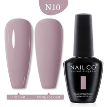 Load image into Gallery viewer, NAILCO 15ml Transparent Nude Color Series Jelly Gel Nail Polish Pink Red Nails Art Manicure Gel Varnishes Gellack Design Lacquer
