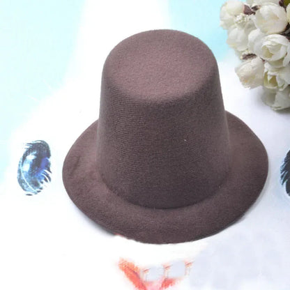 13cm Top Hat Children Hats Boy Girl Wedding Hen Party Festival Dance Cap DIY Craft Base Caps Stage Performance Prop Birthday