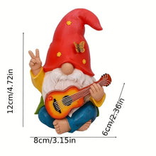 Load image into Gallery viewer, Garden Dwarf - An interesting hippie dwarf statue - A 4.72-inch tall lawn statue - suitable for outdoor or home decoration
