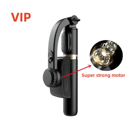 2025 NEW Gimbal Stabilizer Selfie Stick Foldable Wireless Tripod with Bluetooth Shutter Monopod for IOS Android