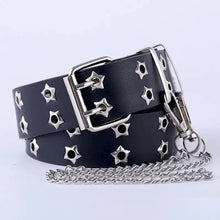 Load image into Gallery viewer, Women&#39;s Belt  Large size Double Hole Men Belt Punk Hip Hop Rock Style Subculture Y2K Belt Punch Free Belt for Men and Women
