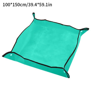 Gardening Mat PE Square Plant Pad Waterproof for Transplanting Flower Pots Potting Mat Foldable Garden Repotting Anti-dirty Tarp