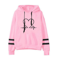 Load image into Gallery viewer, Woman Clothing Versatile Sweatshirts Casual Hoodies Comfortable Pullovers Slim Fit Soft Striped Lazy Style Jogging Daily Women&#39;s
