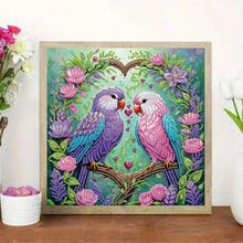 Load image into Gallery viewer, 5D DIY Special Shape Diamond Painting Flower Love Birds Pattern Diamond Mosaic Hand Craft Kit Handmade Gift Home Decoration Gifts

