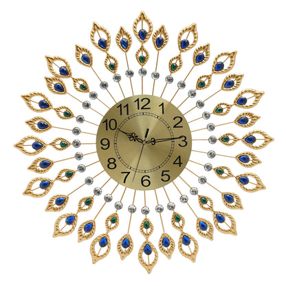 Modern Style Quartz Metal Big Clocks Large Wall Clock Decorative Wall Clocks for Living Room Bedroom Quiet Running
