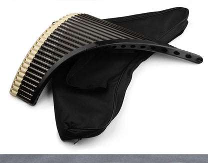 Professional ABS Panflute, Musical Instrument Panpipe, Transverse Pan Fluta Music Wind Musicales, Diatonic Scale, 26 C Key Pipes