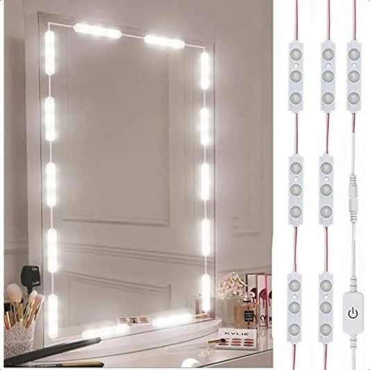 Led Vanity Mirror Lights Hollywood Style Vanity Make Up Light 10ft Ultra Bright White LED Dimmable Touch Control Lights Strip f