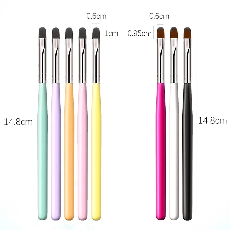 Nails Art Brush Pattern Phototherapy Acrylic UV Gel Extension Builder Coating Painting Pen DIY Manicure Accessories Tools