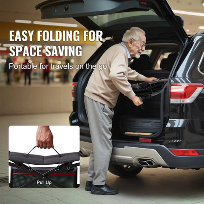 Folding Rollator Walker for Seniors and Adults Lightweight Aluminum Rolling Walker with Seat and Adjustable Handle 4-Wheel