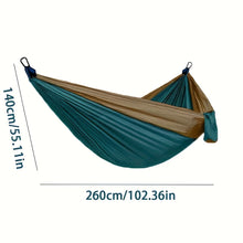 Load image into Gallery viewer, Portable outdoor camping hammock, suitable for backpacking, beach, backyard, garden, hiking, all seasons.
