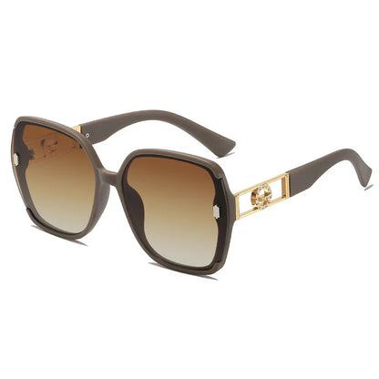 Sunglasses for Women High-end UV Resistant Sunglasses Large Frame Round Face Slim Sunscreen Sunglasses Fashion Accessories 2025