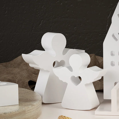 1pc Love Angel Gypsum Mold Candle Silicone Mold DIY Epoxy Resin Dropping Glue Cement Tool Chocolate Baking Molds Home Decor Gift