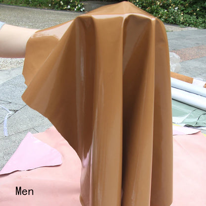 Long Gloves For Women Spring Winter Male Patent Leather Fashion Catwalk Motorcycle Riding Luvas Brilliant Warm Arm Warmer Gants