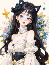 Load image into Gallery viewer, 5D Diamond Painting  Anime Girl DIY Cartoon Cross Stitch Full Square Round Diamond Mosaic Embroidery Art Home Decoration Gift
