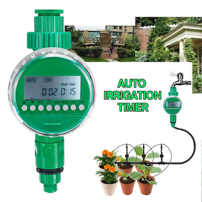 Garden Automatic Watering Timer Intelligent Drip Irrigation System LCD Display Home Horticultural Equipment Accessories For Farm