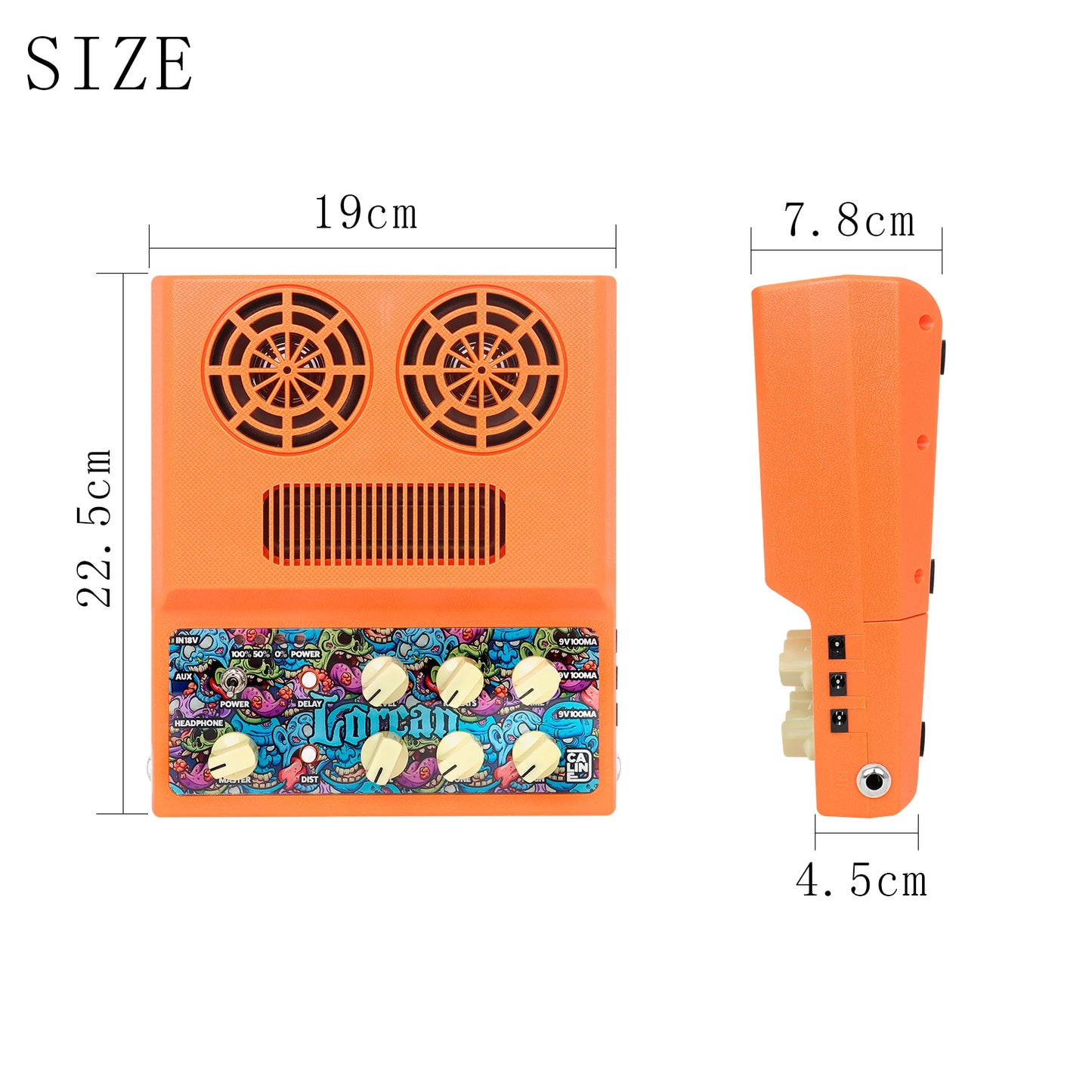 Guitar Amplifier ABS Distortion And Belay Ffunction For Music Lovers And Professionals Plucked Instrument Parts & Accessories