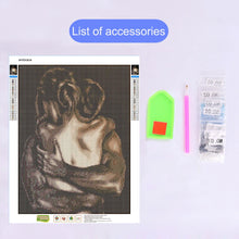 Load image into Gallery viewer, 1pc DIY handmade diamond painting home decoration, suitable for adult beginners handmade works, couple hug diamond painting gift
