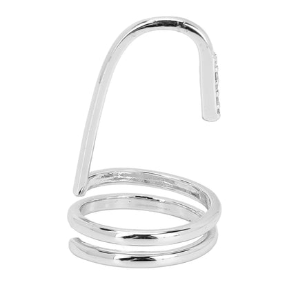 Decorative Nail Ring Fashion Fingertip Jewelry Nail Art Ring Ladies Wearing Nail AccessoriesPlatinum