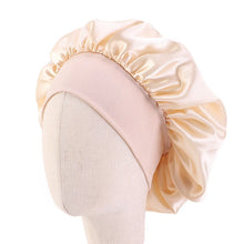 Load image into Gallery viewer, Kids Bonnet Satin Soft Silk Hats Wide Band Cap Casual Night Sleeping Adjustable Hair Care Caps for Boys and Girls Hat Children
