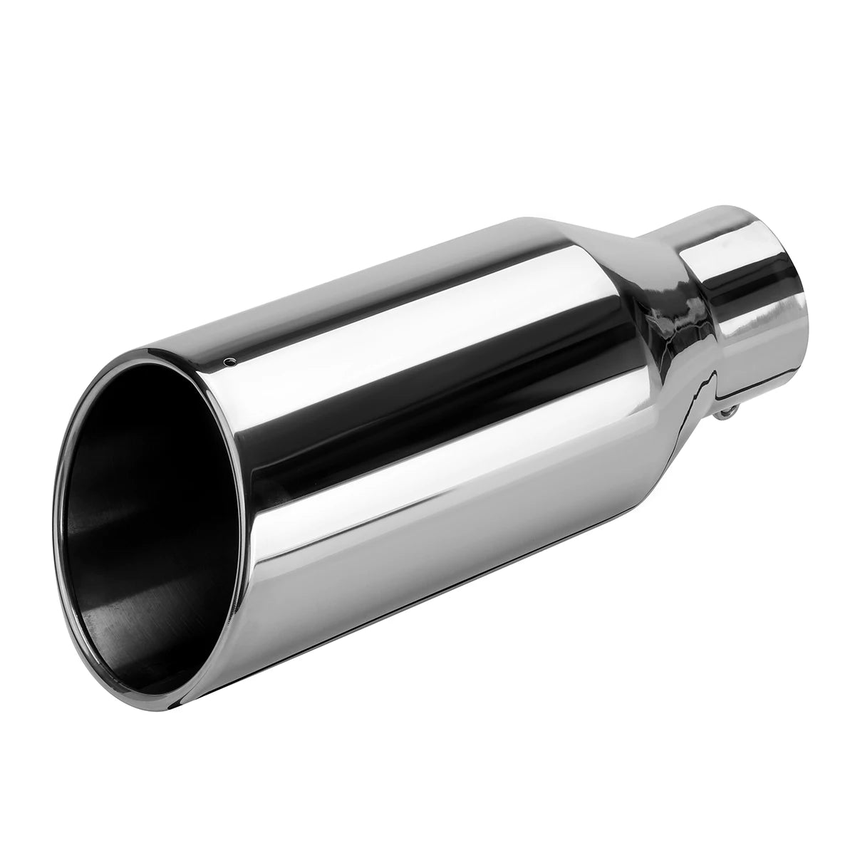 Universal Exhaust Tip 3inch Inlet 5inch Outlet 12inch Length Tailpipe Anti-Corrosive Car Straight Exhaust Tail Throat Tail Pipe