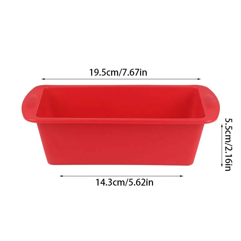 1Pc Mini Toast Silicone Mold Rectangular Cake Pan Cheese Cake Mold Bake Mold Bread Baking Tray