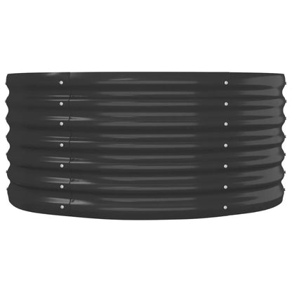 Garden Raised Bed Powdercoated Steel 59.8x31.5x14.2 Anthracite