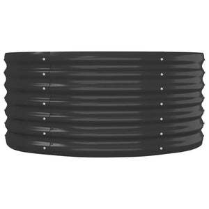 Garden Raised Bed Powdercoated Steel 59.8x31.5x14.2 Anthracite