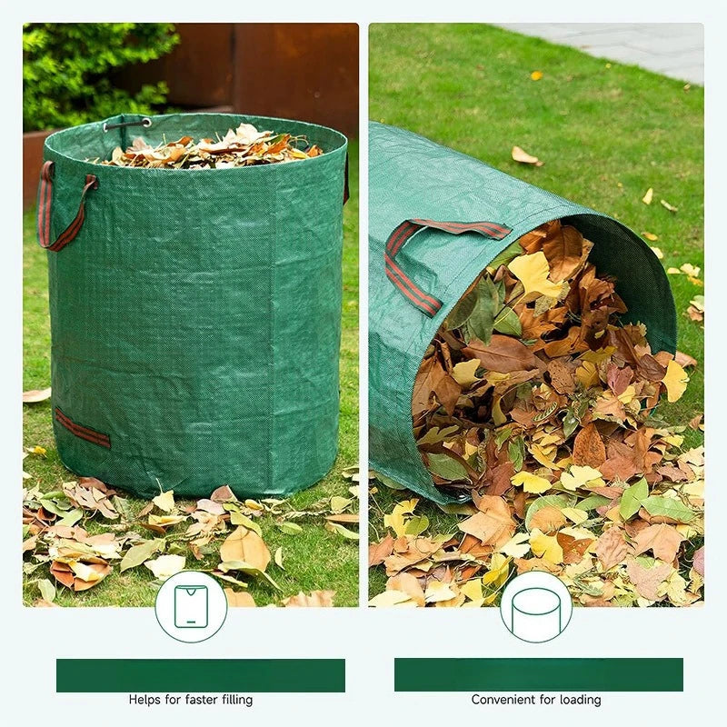 Garden gardening leaf bag, large capacity branch and leaf collection bag, agricultural garbage bag, storage bag