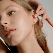 Load image into Gallery viewer, \Rose Flower Stud Earring Stainless Steel Gold Color Petal Earrings Trendy Women Great Gift Idea
