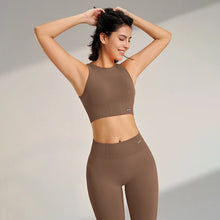 Load image into Gallery viewer, Yoga Clothing Set Women&#39;s High Waisted Leggings and Top Two Piece Seamless Fitness Exercise Clothing Fitness Workout Underwear
