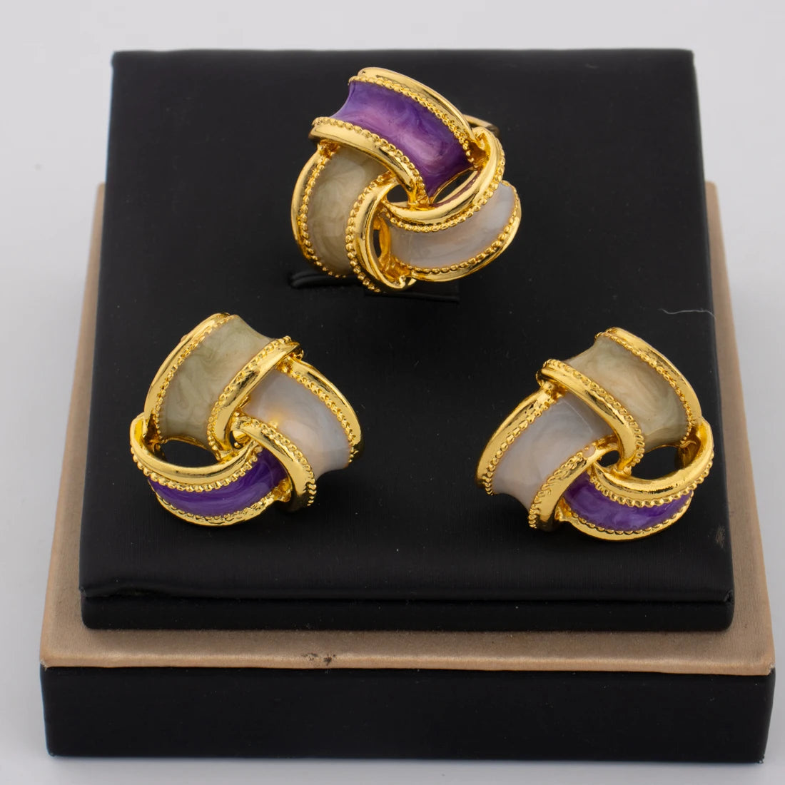 Unique Earrings Ring Simple Fashion Personality Creative Jewelry for Women Wedding Birthday Anniversary Party Daily Wearing