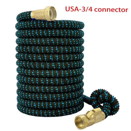 Garden Hose Expandable Magic Hose For Garden Watering And Cleaning, 3/4 ", Connector, Sprinkler Head, Watering Device, No Kinks
