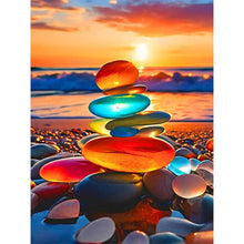 Load image into Gallery viewer, Beach Landscape Diamond Painting Set, DIY Adult Full Diamond Home Decoration Painting Set, Adult, Frameless Art Crafts
