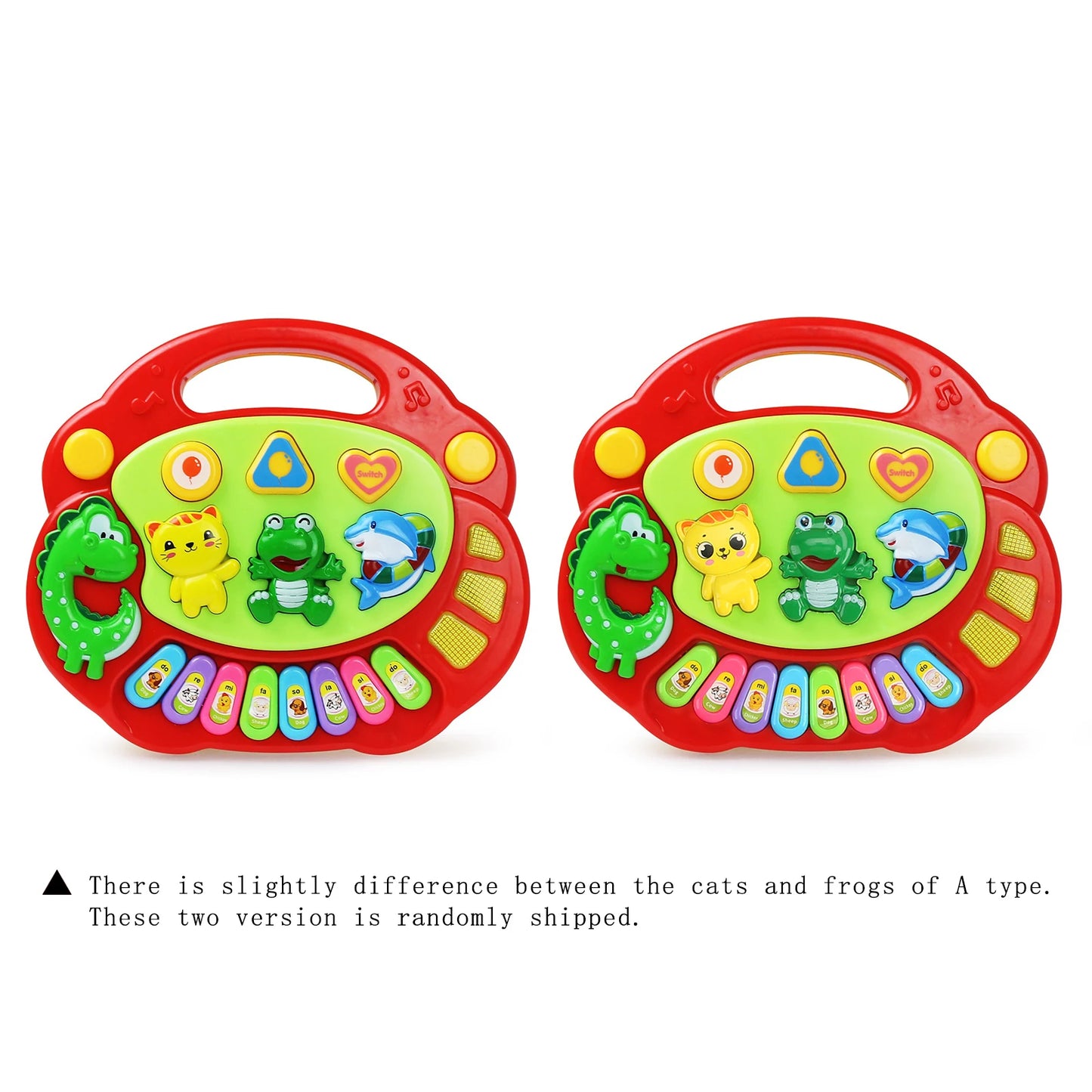 Kids Cartoon Piano Keyboard Game with Animal Sounds Flashing Light Music Baby Instrument Music Toys Educational Toys Kids Gifts