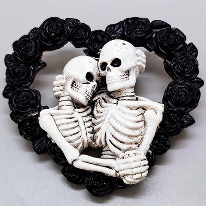 Lover Skull Silicone Mold Halloween Decoration Gypsum Crafts Resin Making Tool DIY Soap Ice Baking Mold Party Gift